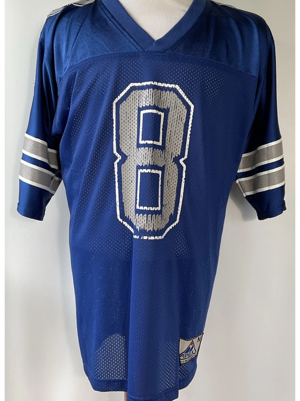 Vintage Apex One Dallas Cowboys Troy Aikman #8 Jersey Size Medium